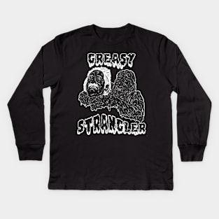 the greasy strangler black and white Kids Long Sleeve T-Shirt